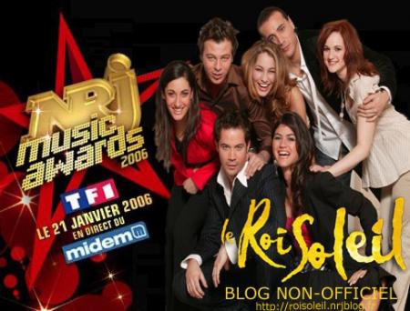 la troupe du ROI SOLEIL o nrj music awards